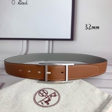 에르메스 양면 라이치 그레인 핀 버클 벨트 32mm 001-177240