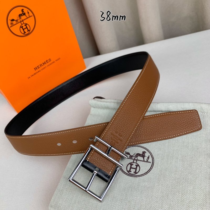 에르메스 수입 소가죽 양면 핀 버클 벨트 38mm 001-177244