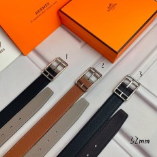 에르메스 양면 리치 그레인 핀 버클 벨트 32mm 001-177246