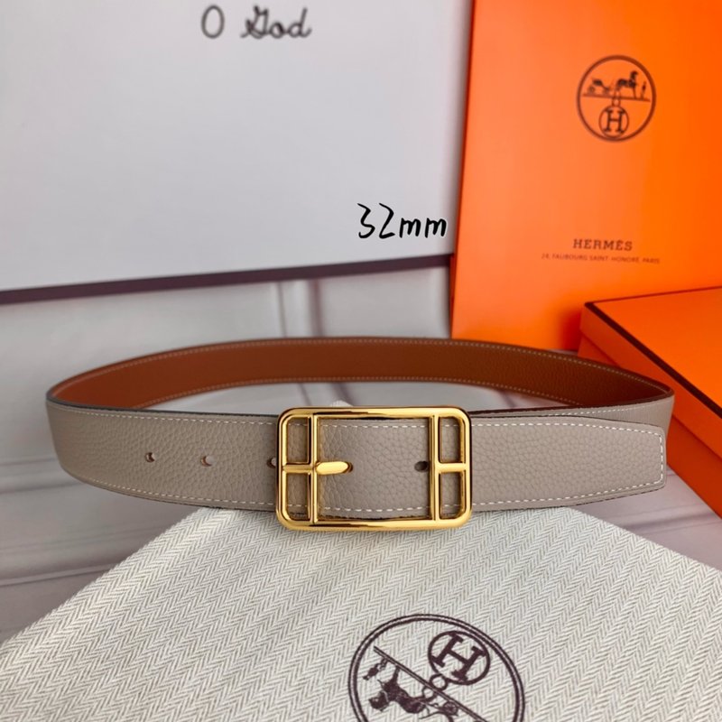 에르메스 양면 리치 그레인 핀 버클 벨트 32mm 001-177249
