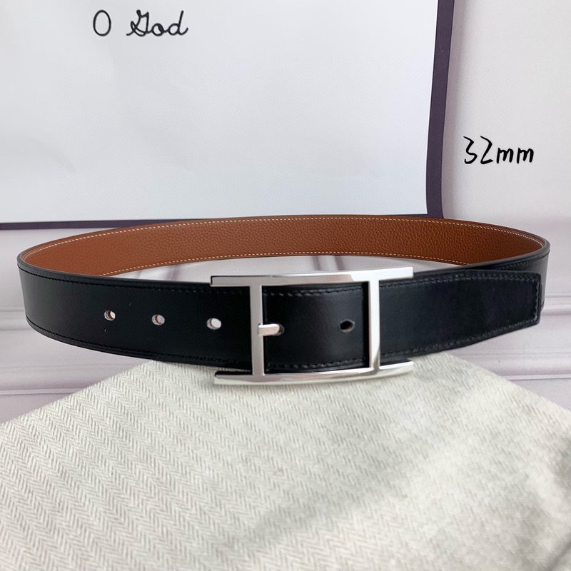 에르메스 핀 버클 양면 벨트 32mm 폭 001-177248
