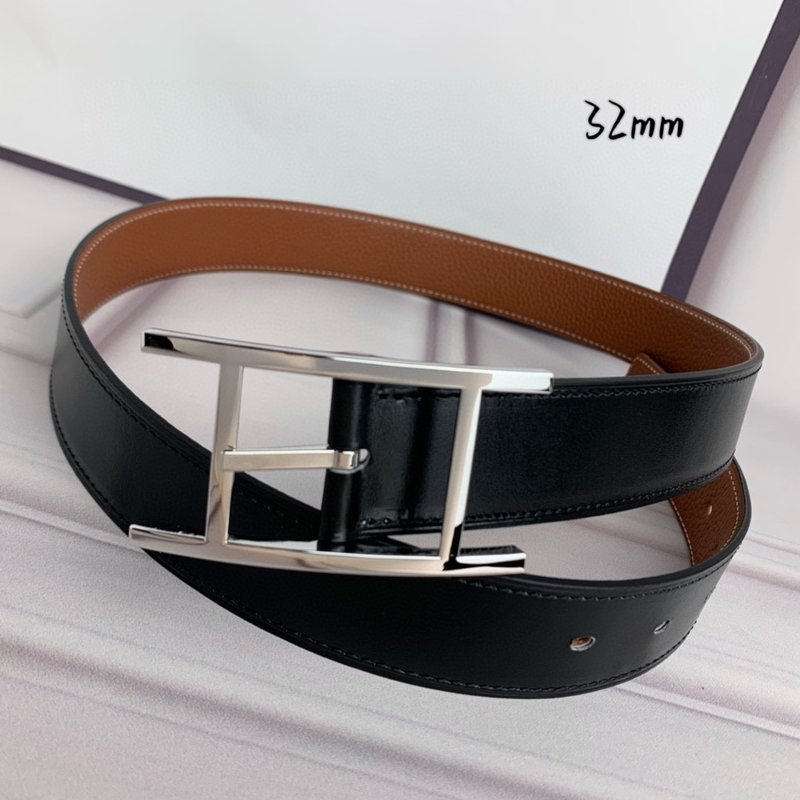 에르메스 핀 버클 양면 벨트 32mm 폭 001-177248