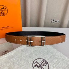 에르메스 핀 버클 소 가죽 벨트 양면 사용 001-177261