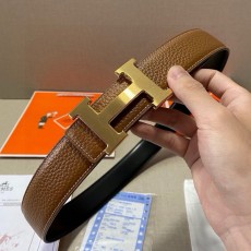 에르메스 수입 첫 번째 레이어 소가죽 남성 벨트 001-177317