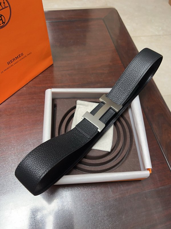 에르메스 H 버클 블랙 벨트 38mm 너비 001-177319