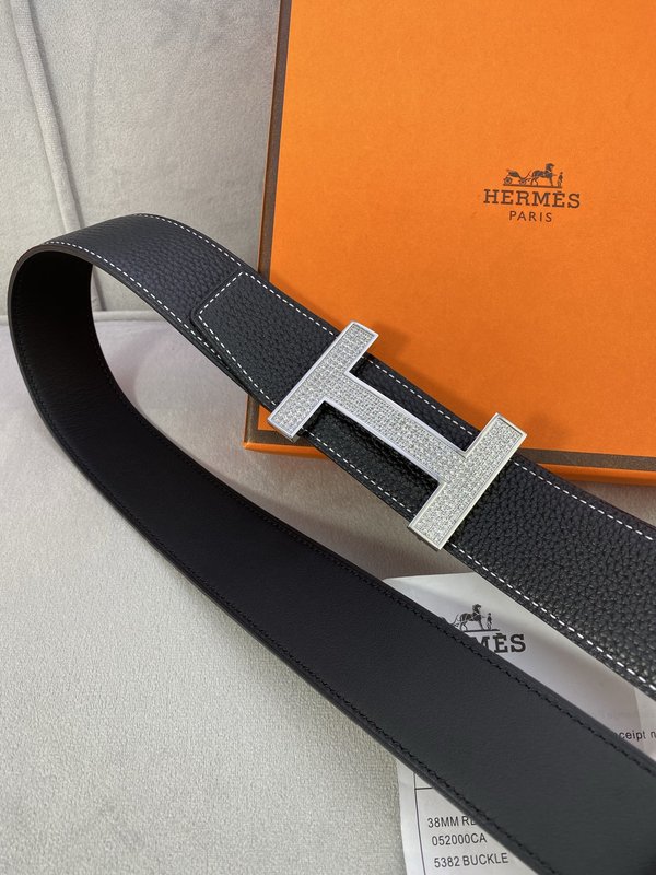 에르메스 스타일 3.8cm 토고 소 가죽 벨트 001-177322