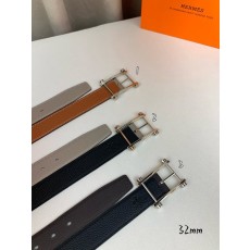 에르메스 양면 리치 그레인 핀 버클 벨트 32mm 001-177329