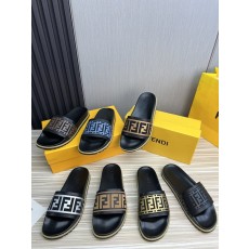 펜디 남성용 블랙 로고 슬리퍼 001-177448
