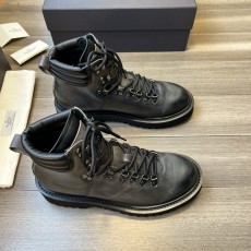 발렌티노 왁스 가공 소가죽 보온 숏부츠 001-177736