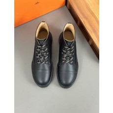 에르메스 남성 송아지 가죽 앵클 부츠 001-178382