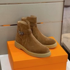 에르메스 남성 송아지 가죽 앵클 부츠 001-178388