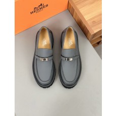 에르메스 Kelly 버클 블랙 가죽 캐주얼 슈즈 001-178393
