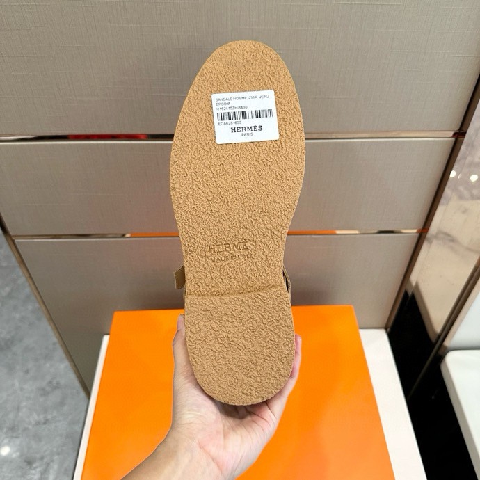 에르메스 추동 소가죽 남성 앵클부츠 001-178395