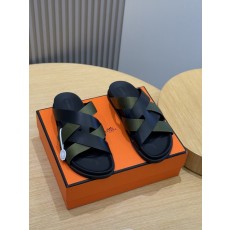 에르메스 H 버클 남성 가죽 슬리퍼 001-178404