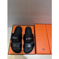 에르메스 H 버클 남성 가죽 슬리퍼 001-178527