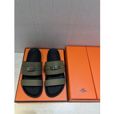 에르메스 H 버클 남성 가죽 슬리퍼 001-178537