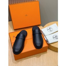 에르메스 남성 소가죽 하프 슬리퍼 001-178989