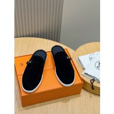 에르메스 남성 소가죽 하프 슬리퍼 운동화 001-178992