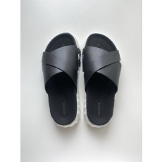 에르메스 블랙 송아지 가죽 기능성 샌들 001-179033