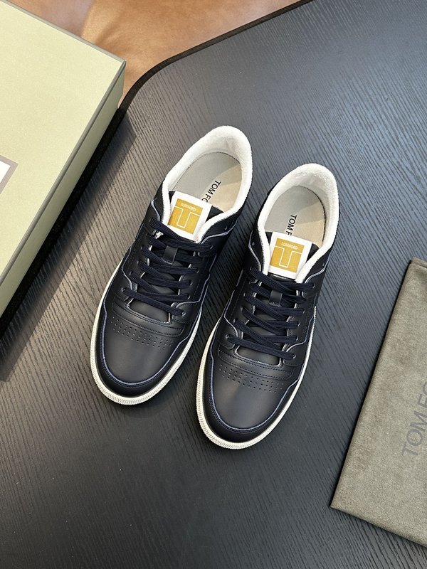 TOM FORD 가죽 로우탑 스니커즈 001-179198