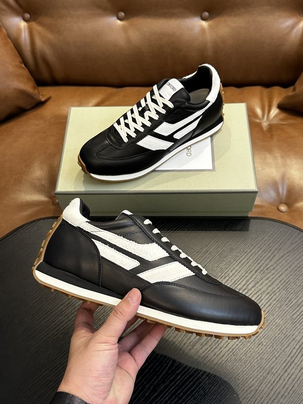 TOM FORD 가죽 로우탑 스니커즈 001-179204