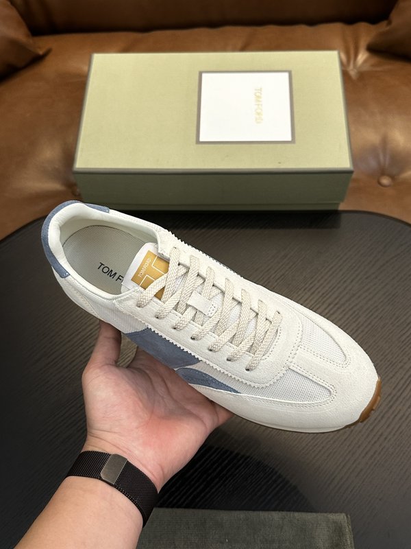 TOM FORD 가죽 로우탑 스니커즈 001-179205