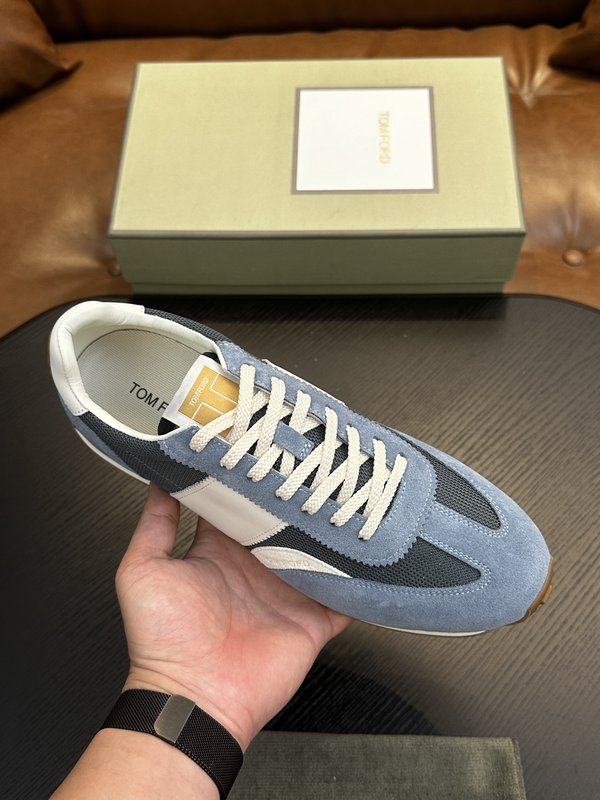 TOM FORD 가죽 로우탑 스니커즈 001-179218