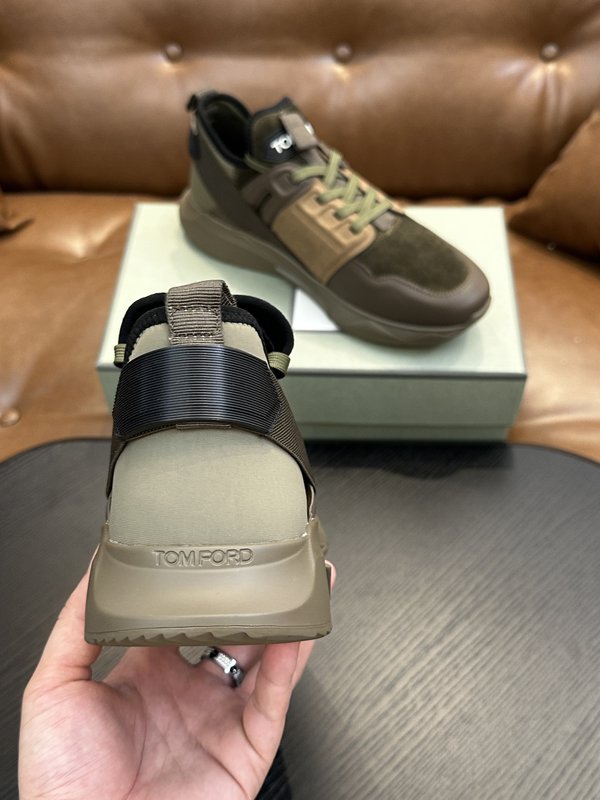 TOM FORD 가죽 로우탑 스니커즈 001-179231