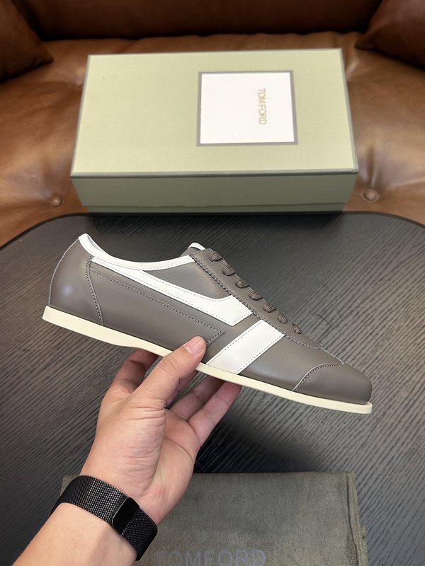 TOM FORD Cambridge 가죽 로우탑 스니커즈 001-179243