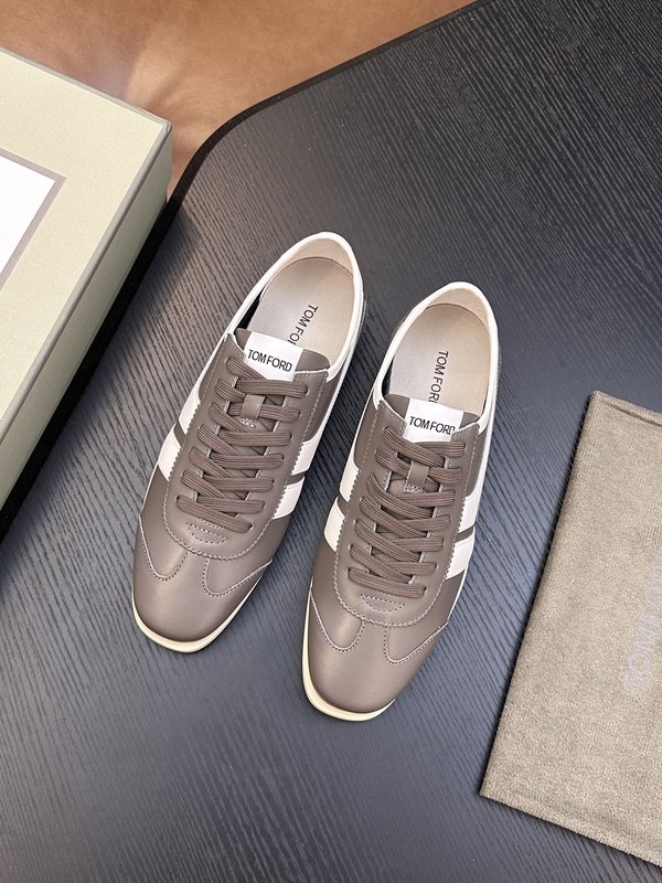 TOM FORD Cambridge 가죽 로우탑 스니커즈 001-179243