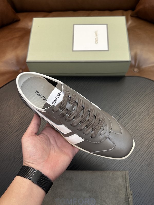 TOM FORD Cambridge 가죽 로우탑 스니커즈 001-179243