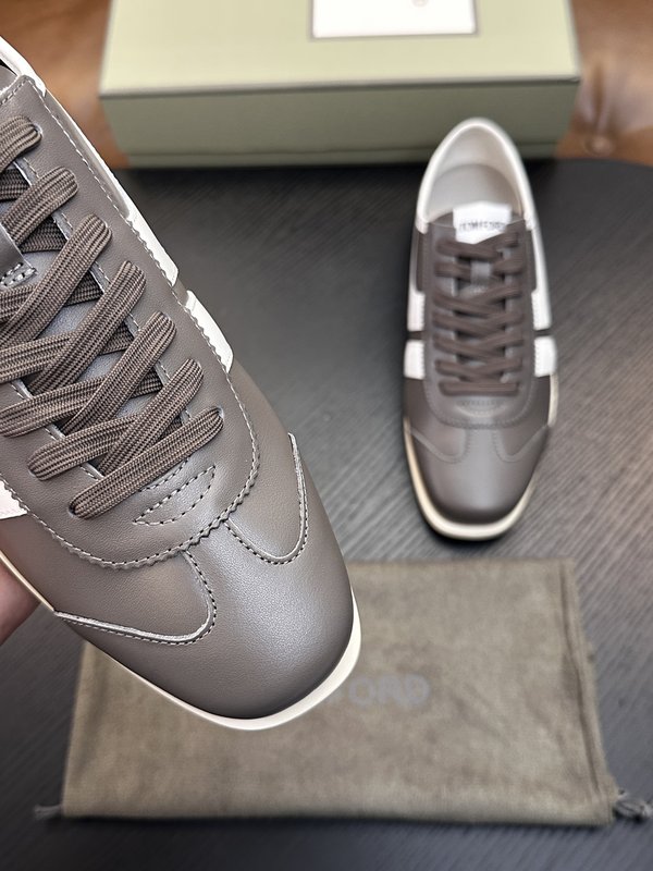 TOM FORD Cambridge 가죽 로우탑 스니커즈 001-179243