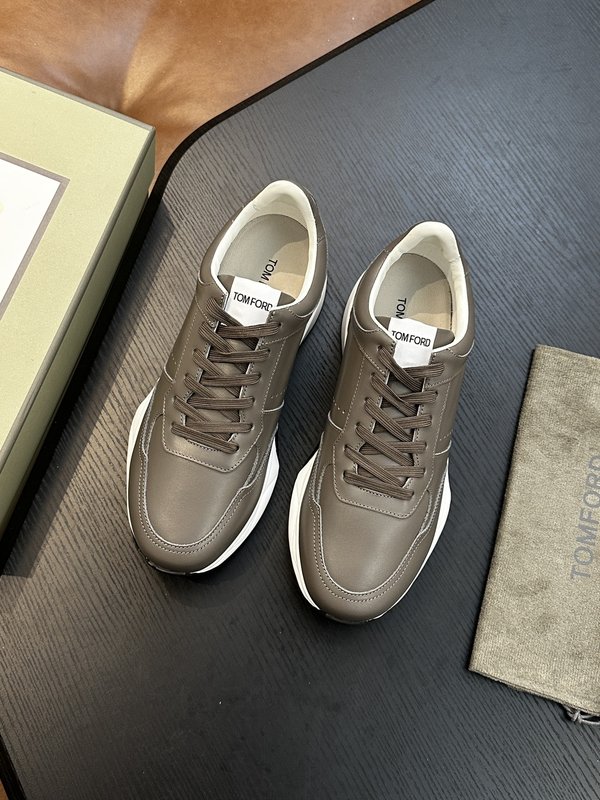 TOM FORD 가죽 로우탑 스니커즈 001-179249