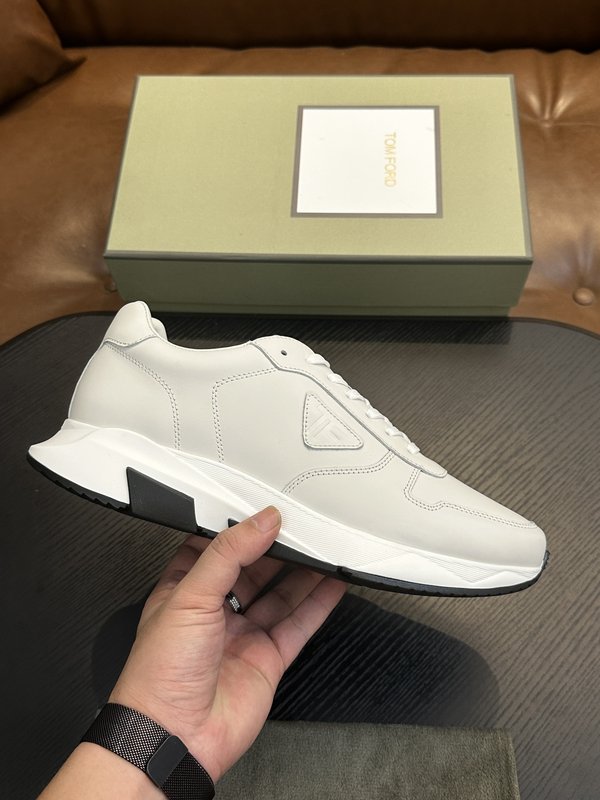 TOM FORD Cambridge 가죽 로우톱 스니커즈 001-179263
