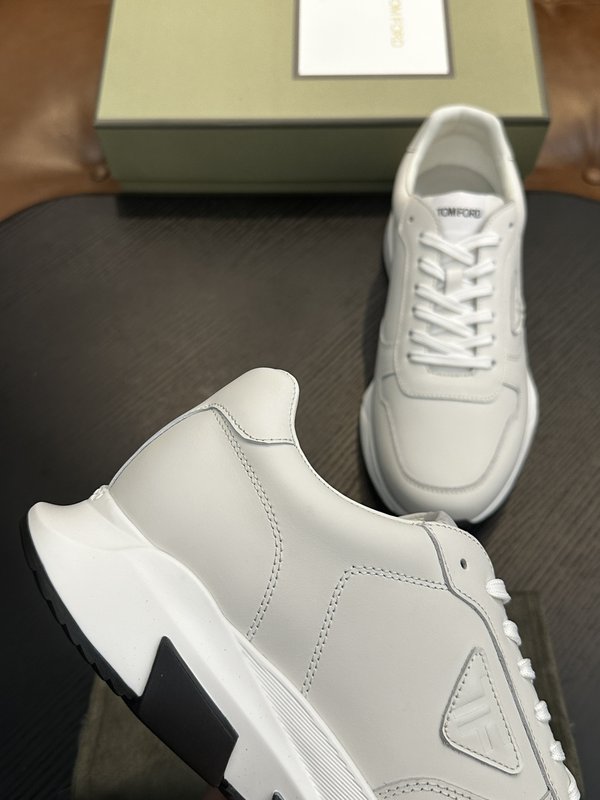 TOM FORD Cambridge 가죽 로우톱 스니커즈 001-179263