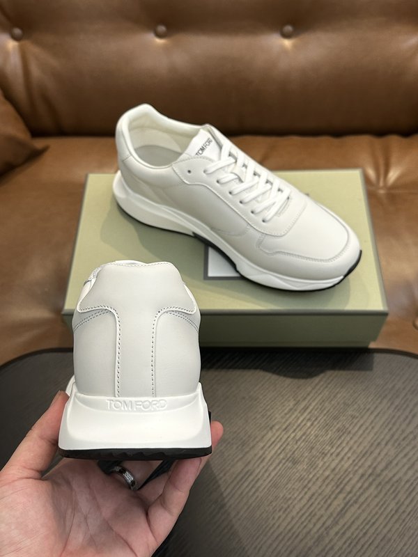 TOM FORD Cambridge 가죽 로우톱 스니커즈 001-179263