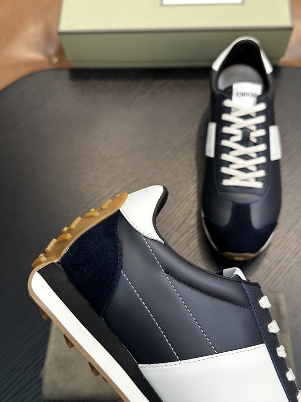 TOM FORD Cambridge 가죽 로우탑 스니커즈 001-179277