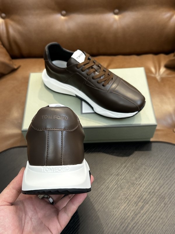 TOM FORD Cambridge 가죽 로우탑 스니커즈 001-179289