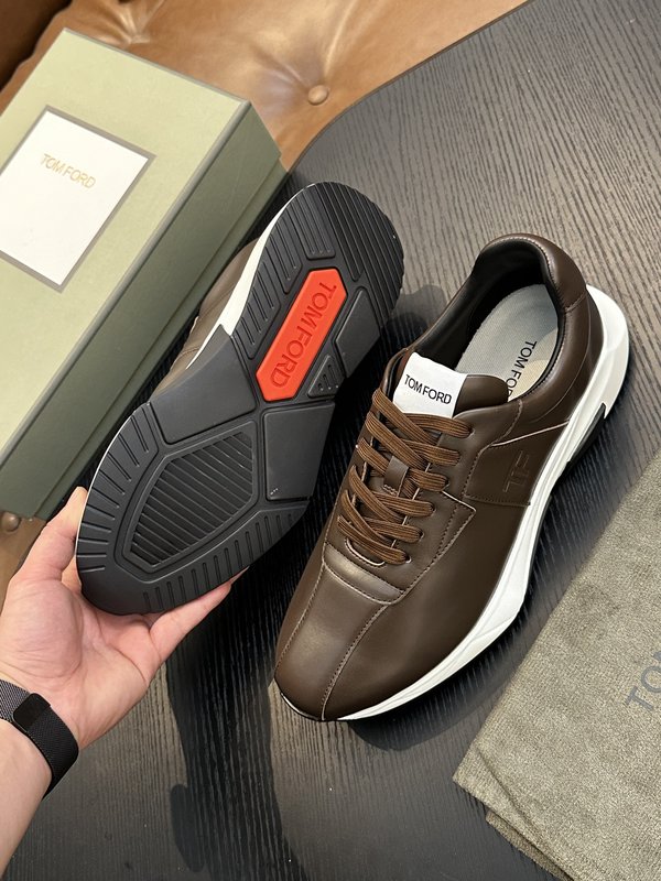 TOM FORD Cambridge 가죽 로우탑 스니커즈 001-179289