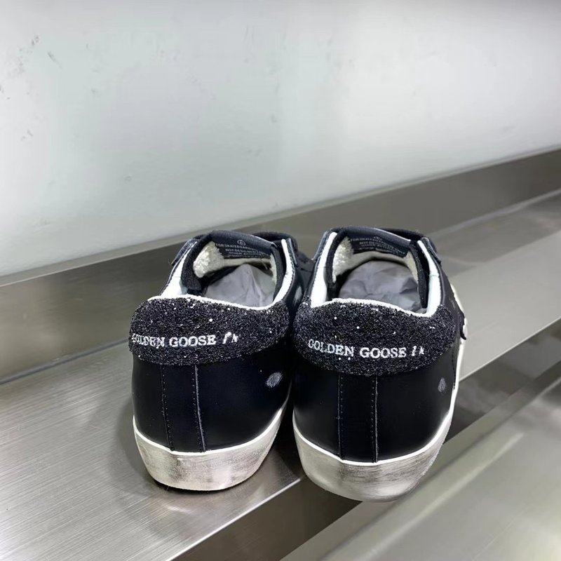 GGDB 블랙 슈퍼스타 슈즈 001-179298