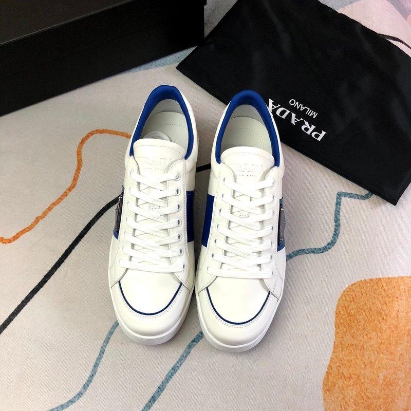 PRADA 화이트 블루 슈즈 001-179587