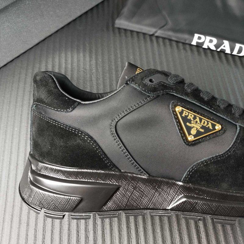 PRADA 프라다 블랙 패브릭 슈즈 001-179781