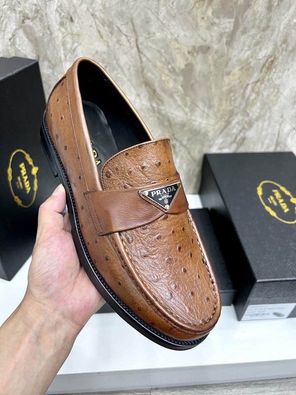 PRADA 남성 수입 개변주 송아지 가죽 구두 001-179827