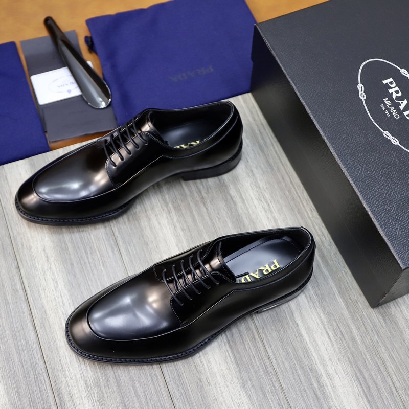 PRADA 신규 남성 비즈니스 가죽 구두 001-179845