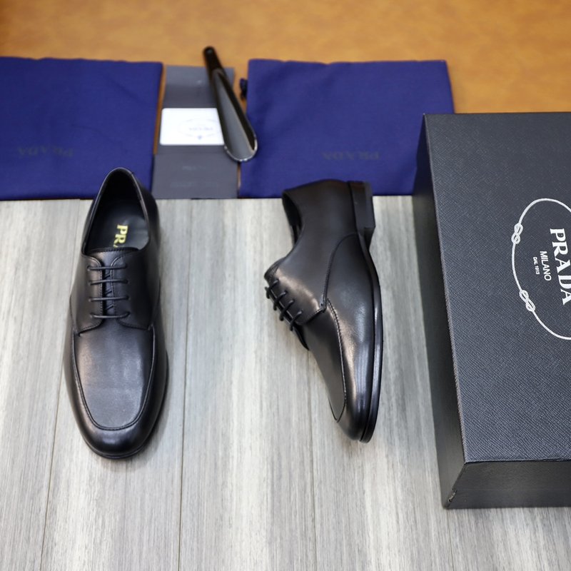 PRADA 신규 남성 비즈니스 가죽 구두 001-179850