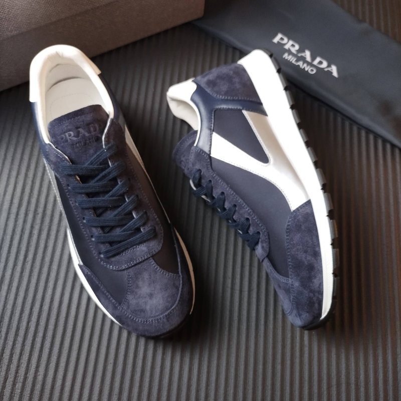 PRADA 507 블루 스웨이드 운동화 001-179900