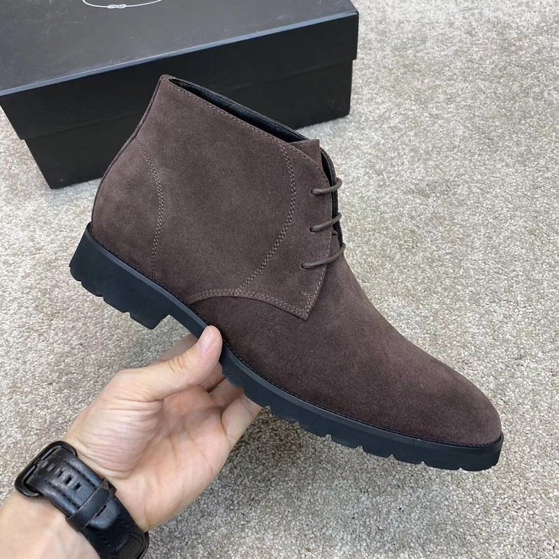 Prada 비즈니스 캐주얼 소 가죽 남성 부츠 001-179937