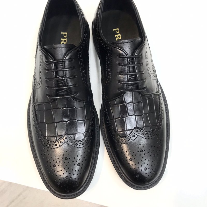 프라다 PRADA 남성 정장 가죽 슈즈 슬립온 001-179938
