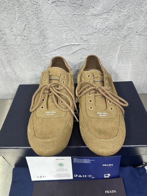 PRADA 빈티지 남성 데션 워시드 캐주얼 슈즈 001-180038