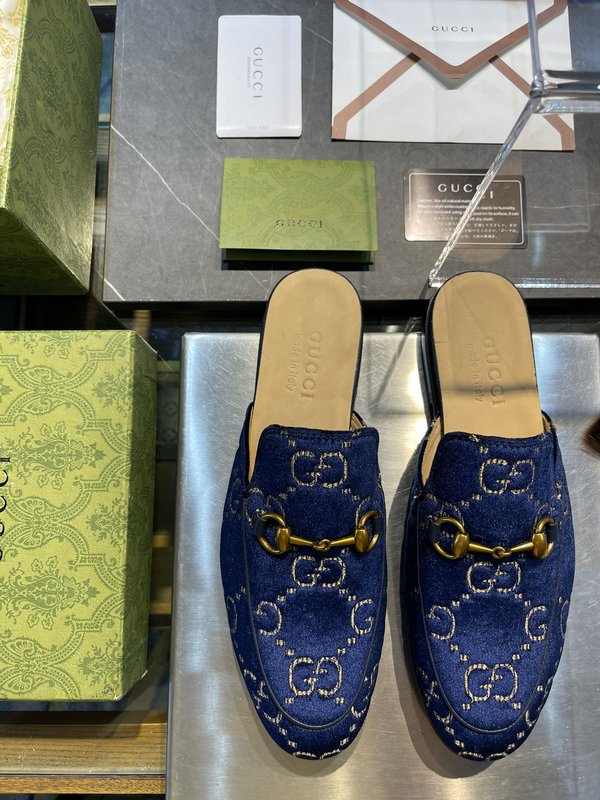 GUCCI 남성 여름 뮬 슬리퍼 001-180078